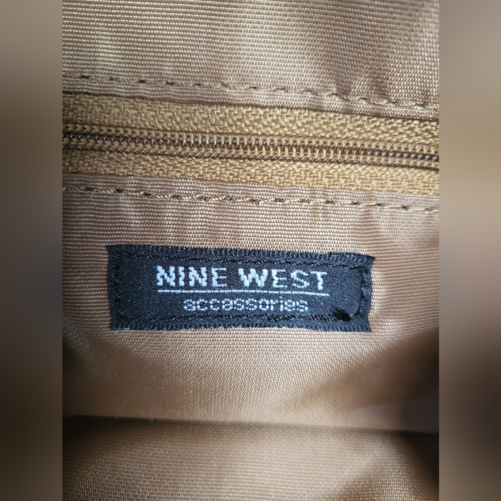 Vintage Y2K Nine West Brown Multi Compartment Shoulder/Handbag - Picture 12 of 16
